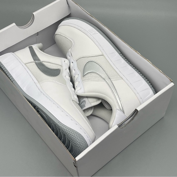 Nike Air Force 1 Unity GS White Grey Platinum Kids Sz 6Y / Womens 7.5 - Picture 11 of 11